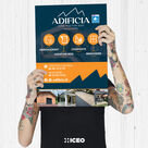 Hiceo réalise une affiche pour ses clients Adificia & Adificia Menuiserie